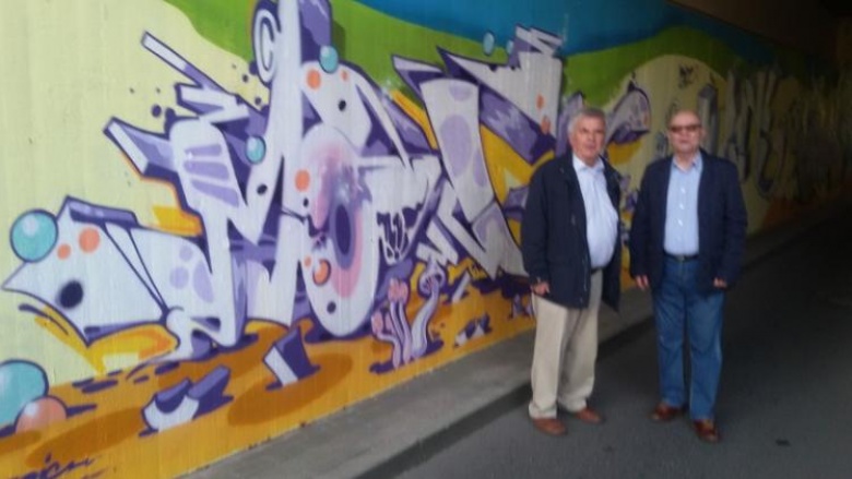 Verschönerung des Tunnels an der Johannesberger Straße Verschönerung des Tunnels an der Johannesberger Straße