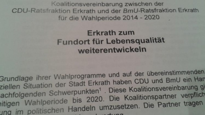 CDU und BmU schließen Koalitionsvereinbarung
